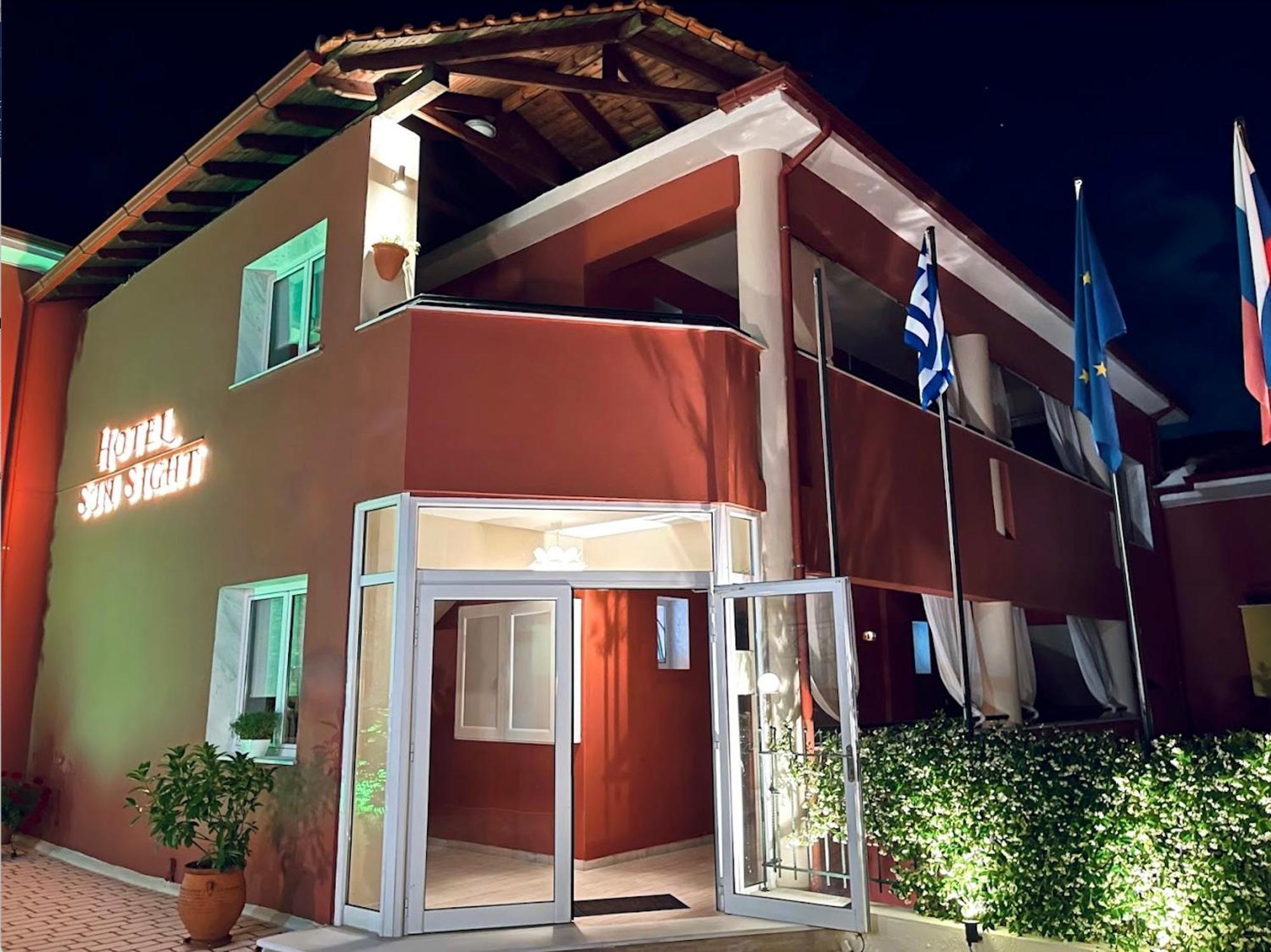 Hotel Sun Sight Pefkochori Exterior foto